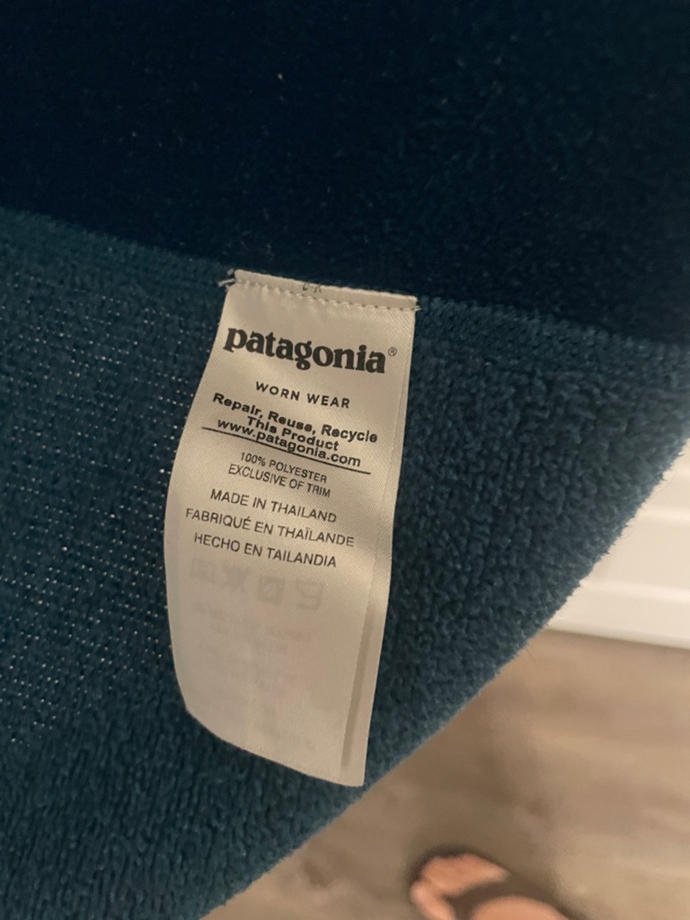 Patagonia Teal Blue Full-Zip Fleece Jacket - Picture 7 of 9